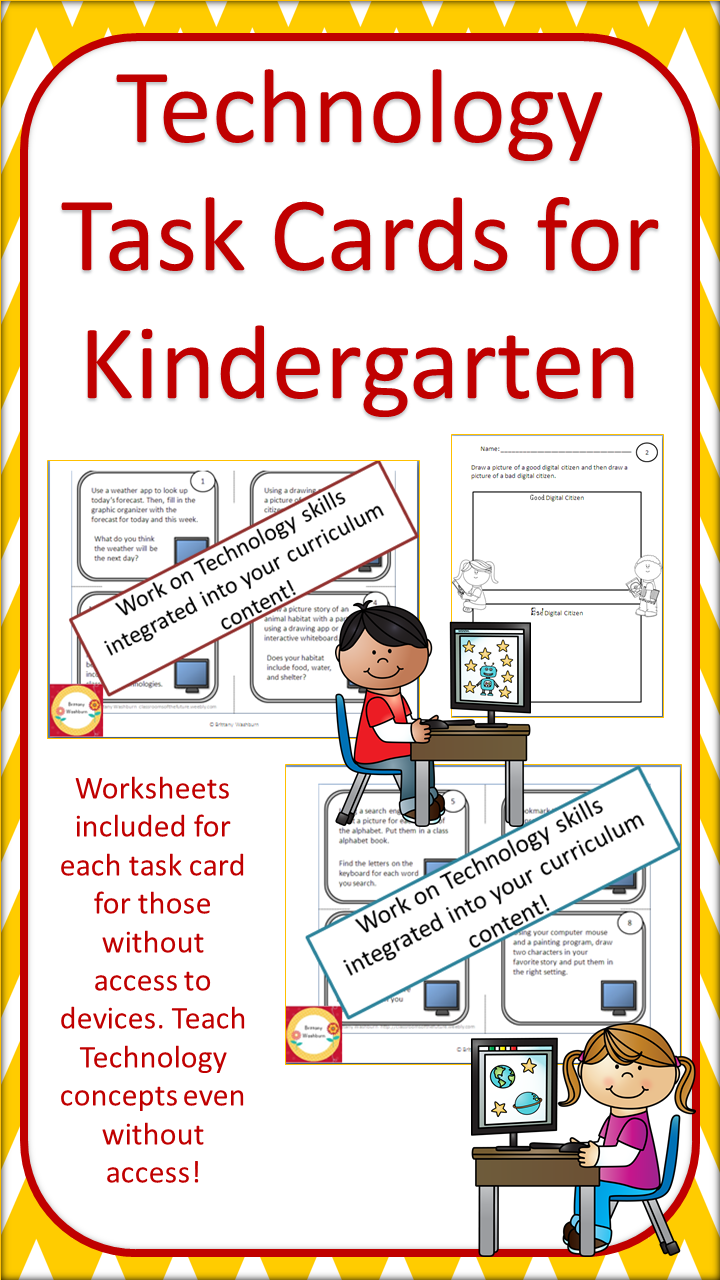 Technology Task Cards For Primary Students