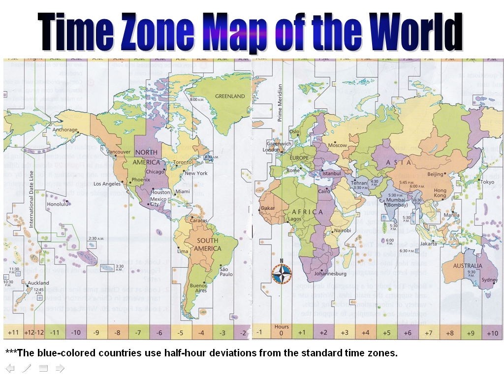 Time Zone Map