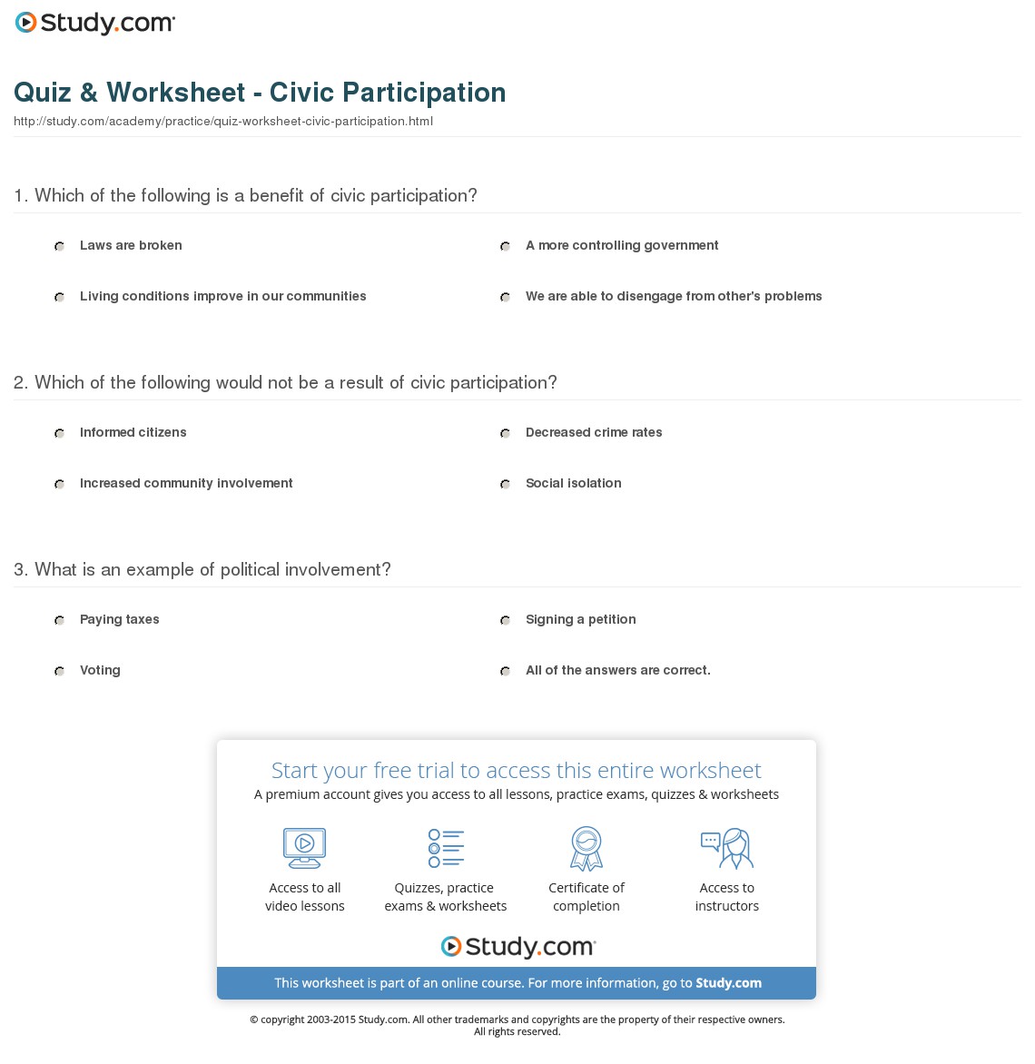 Worksheet  Civics Worksheets  Grass Fedjp Worksheet Study Site