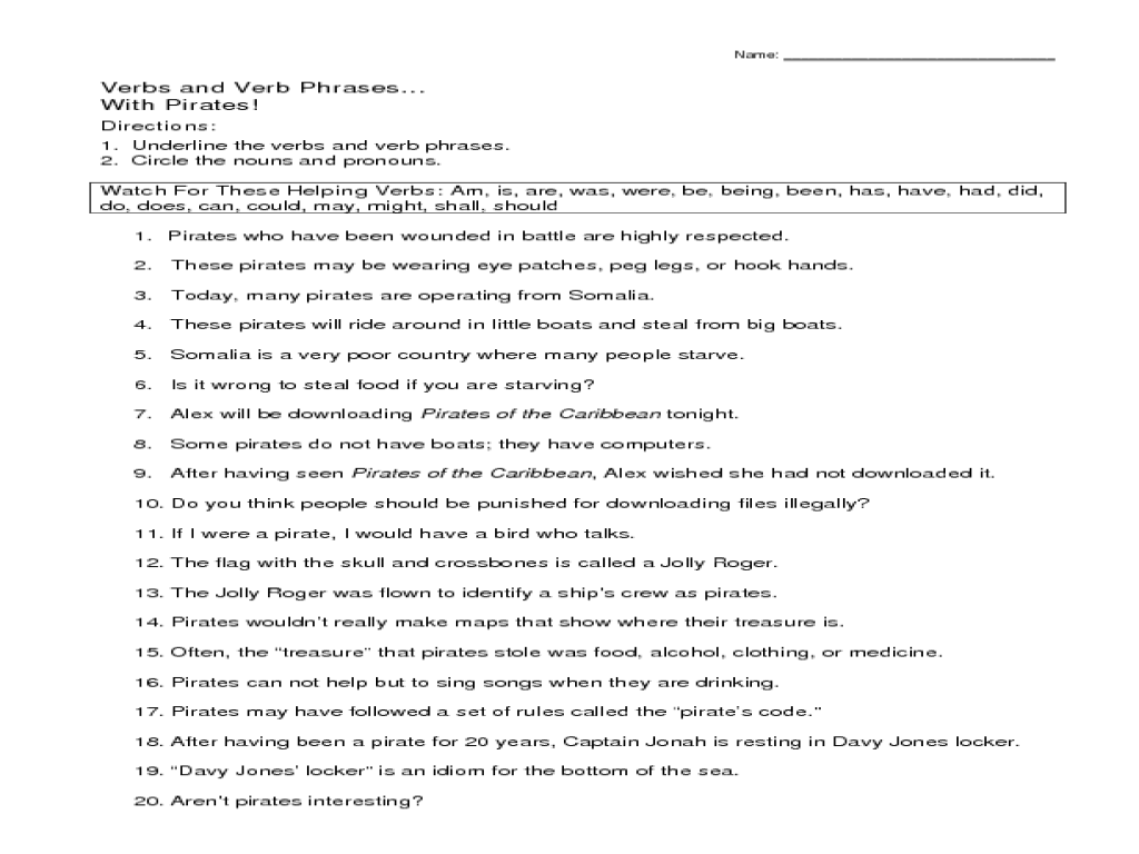 Worksheet  Linking Verb Worksheet  Grass Fedjp Worksheet Study Site
