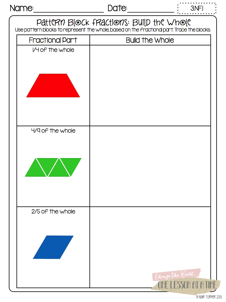 Worksheet  Pattern Blocks Worksheet  Brunokone Worksheet Study Site