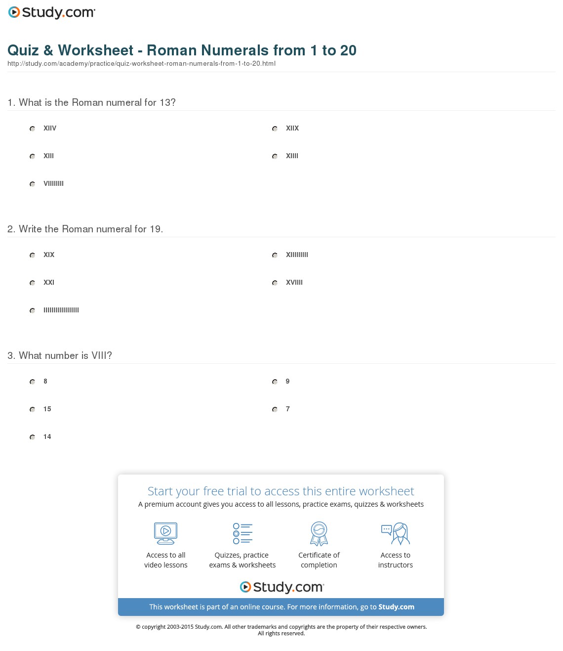 Worksheet  Roman Numeral Worksheets  Grass Fedjp Worksheet Study Site