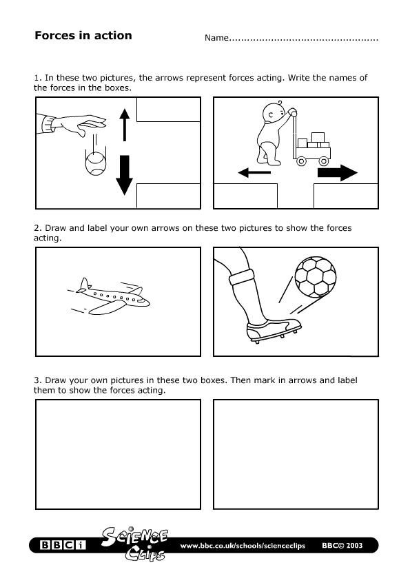 Worksheet On Forces In Science  Worksheet  Best Free Printable