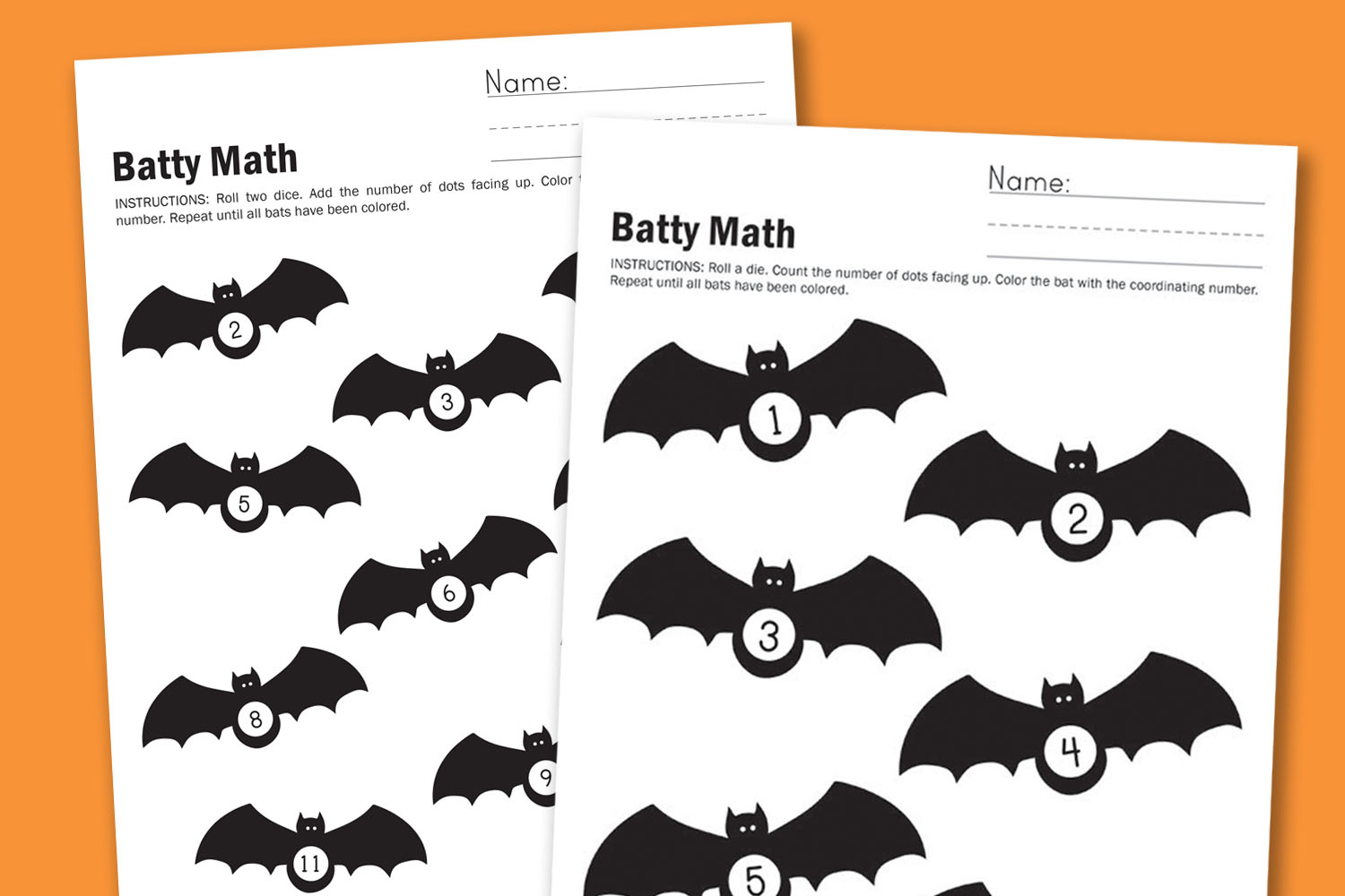 Worksheet Wednesday  Batty Math