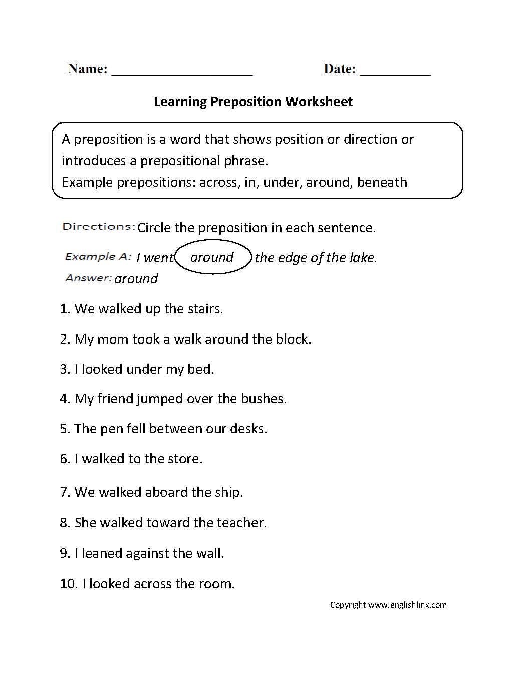 147 Free Esl Prepositions Worksheets For Upper Intermediate (b2
