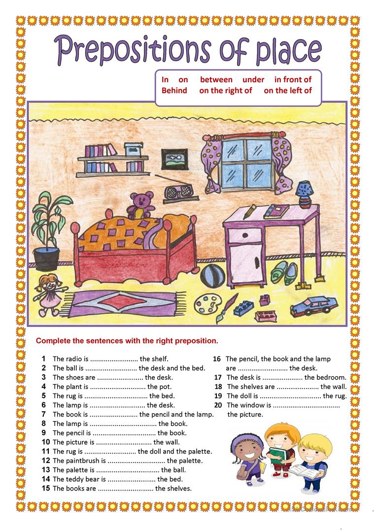 63 Free Esl Prepositions Of Place Worksheets For Intermediate (b1