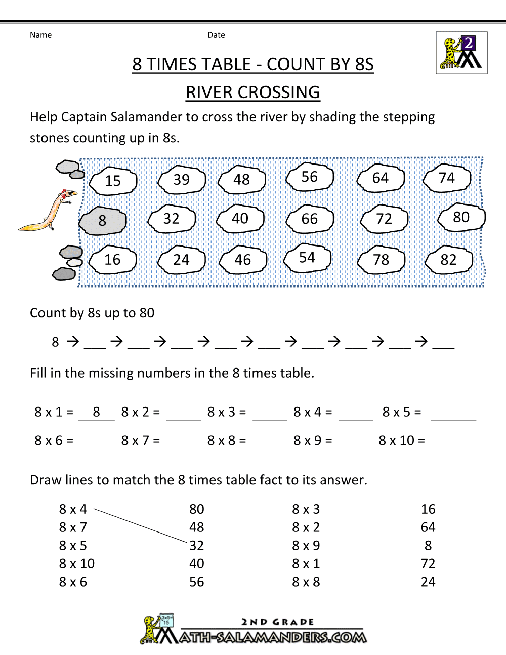 8 Times Table