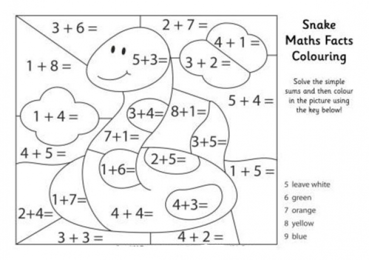 Addition Colouring In Worksheets The Best Worksheets Image