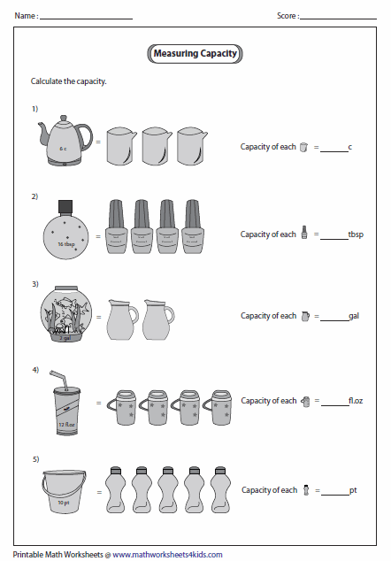 Amazing Collect Volume Practice Problems 3rd 4th 5th Grade