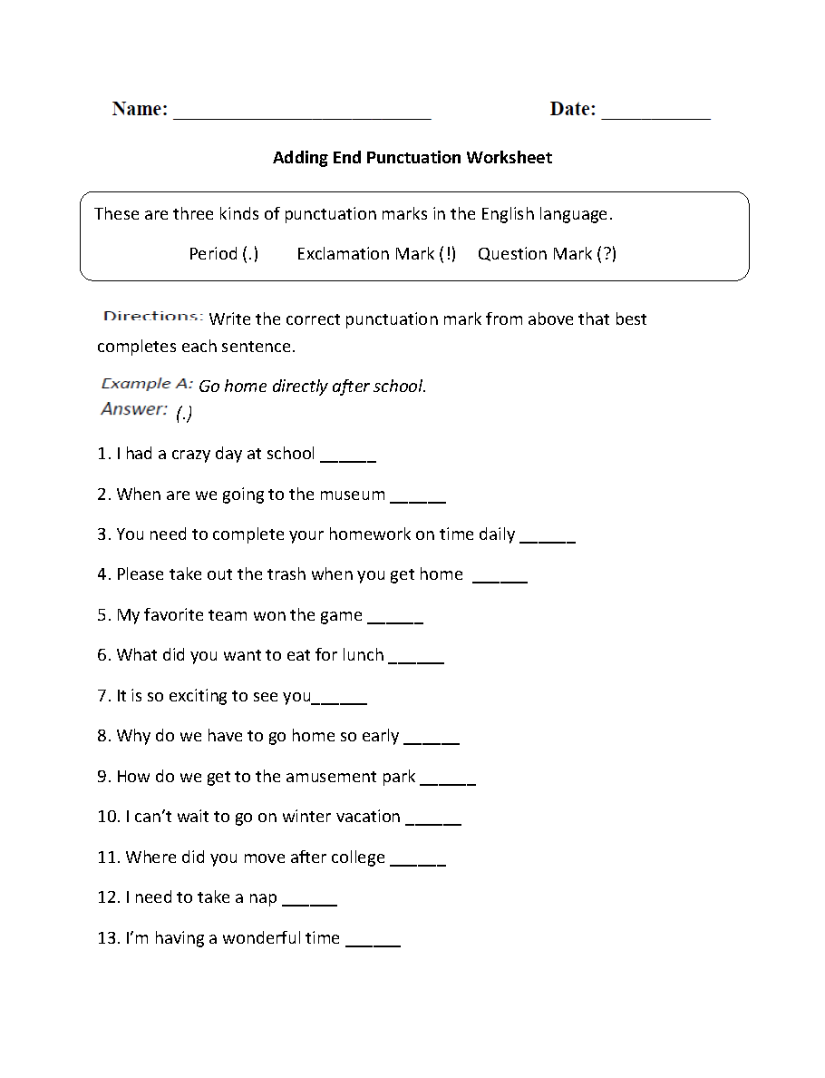Capitalization Worksheets 7th Grade Worksheets For All