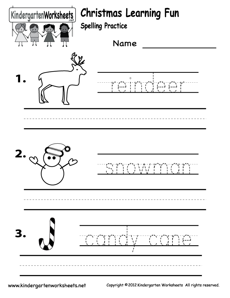 Christmas Worksheets For Preschool Worksheets For All