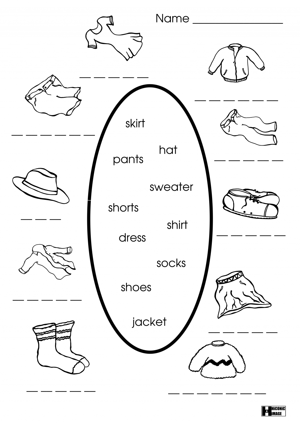 Clothes Worksheets For Kindergarten Pdf Spanish Worksheet