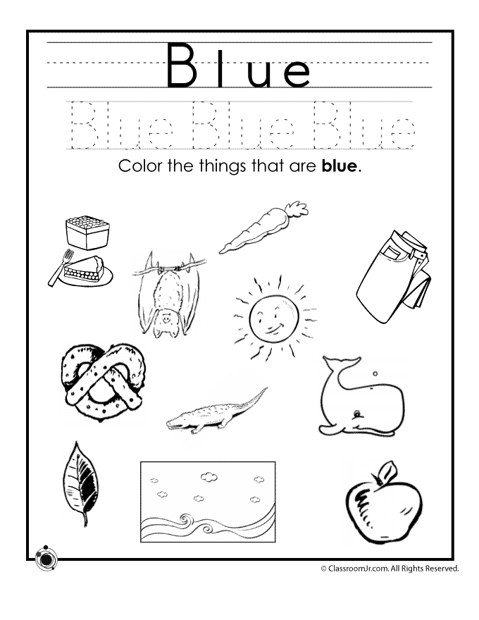Color Worksheets For Kindergarten 1  21382