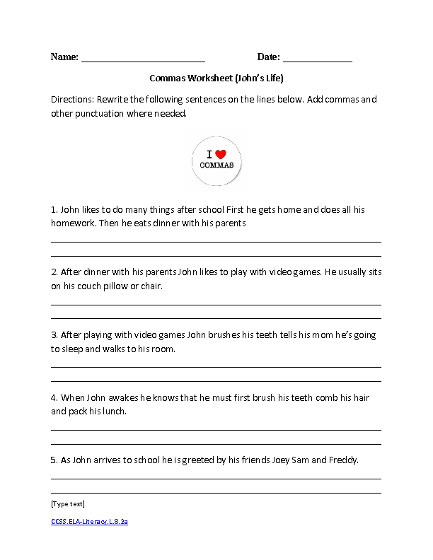 English 8th Grade Worksheets The Best Worksheets Image Collection