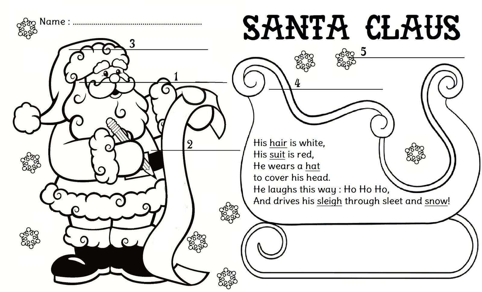 Enjoy Teaching English  Santa Claus (poem)