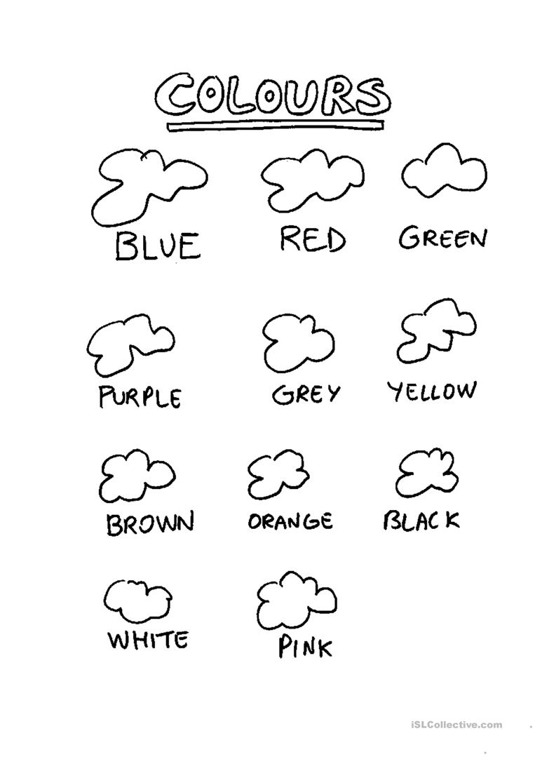 Esl Colors Worksheets Pdf