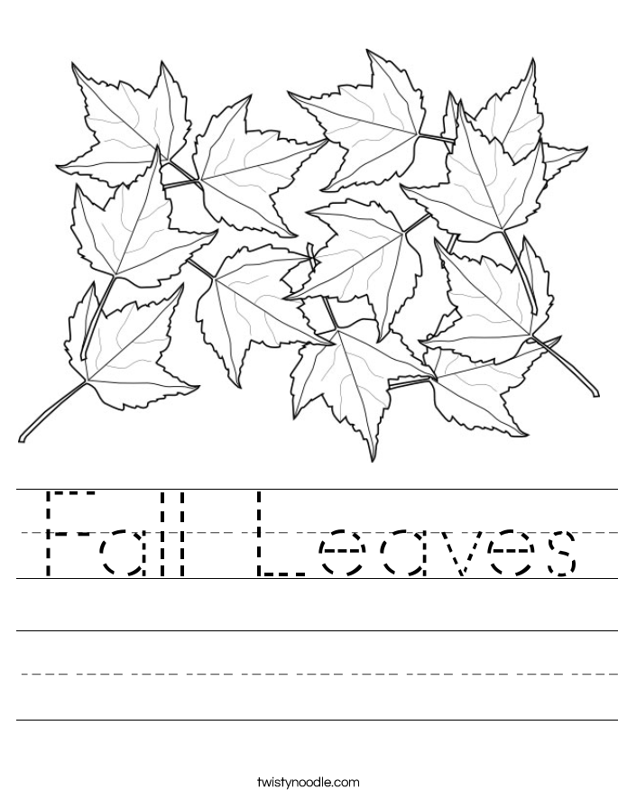 Fall Leaves Worksheets The Best Worksheets Image Collection