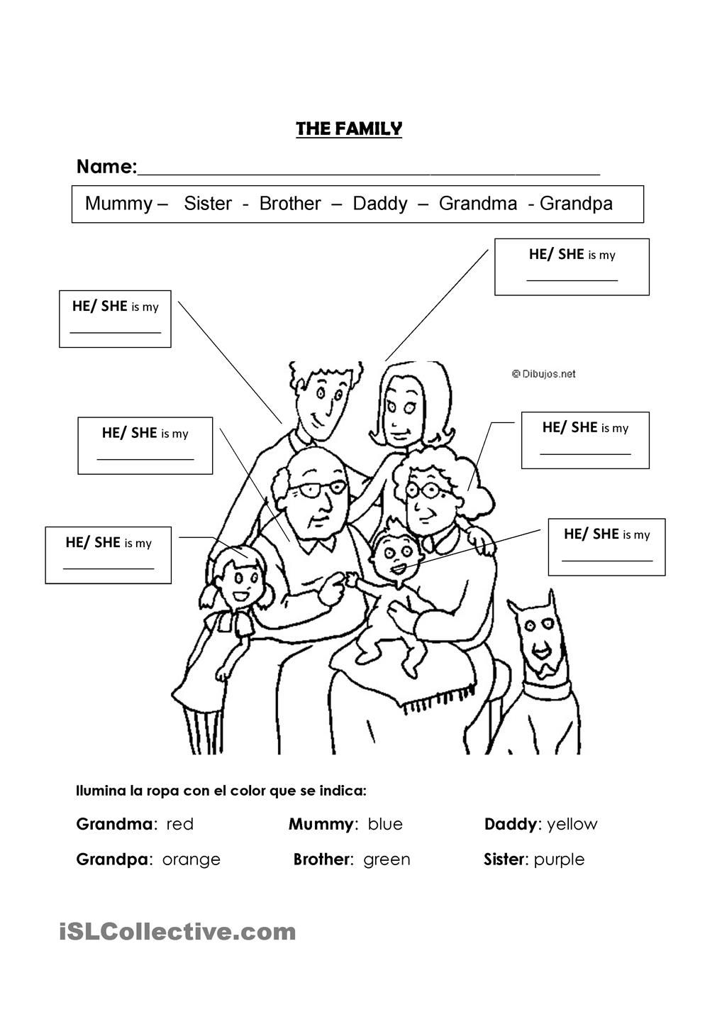 Family Members He She
