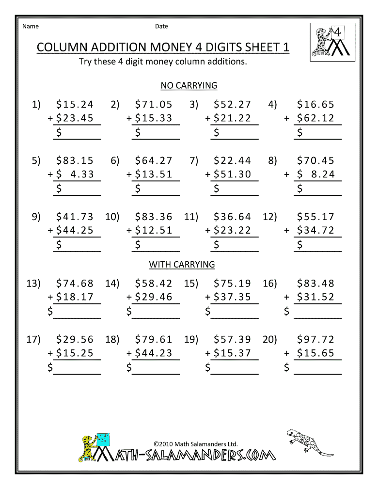 Free Math Worksheets Grade 6 Worksheets For All