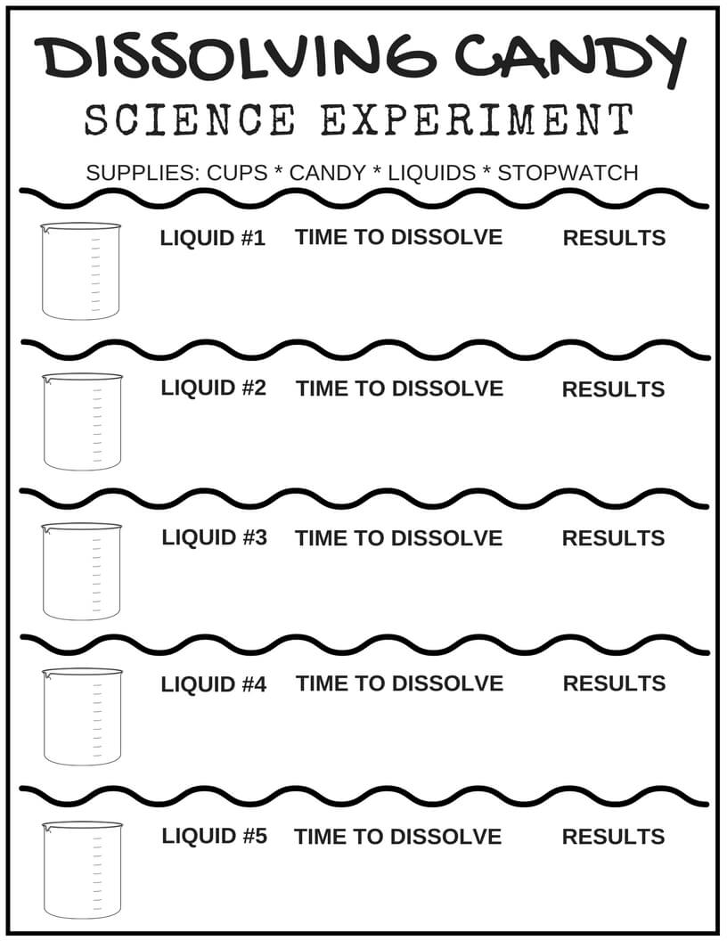 Free Science Worksheets And Printable Science Journal Pages