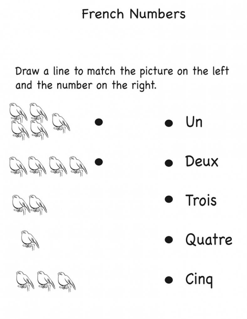 French Worksheets For Grade 1
