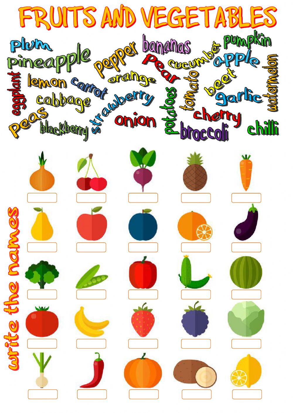 Fruits And Vegetables