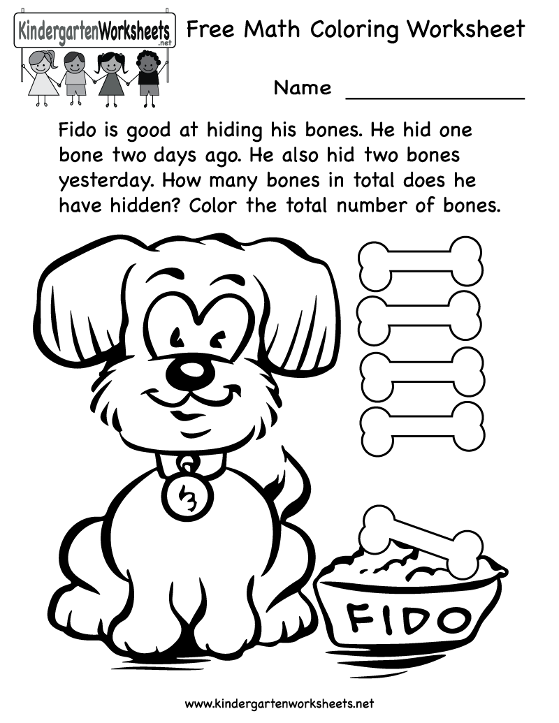 Fun Math Worksheets For Kindergarten Worksheets For All