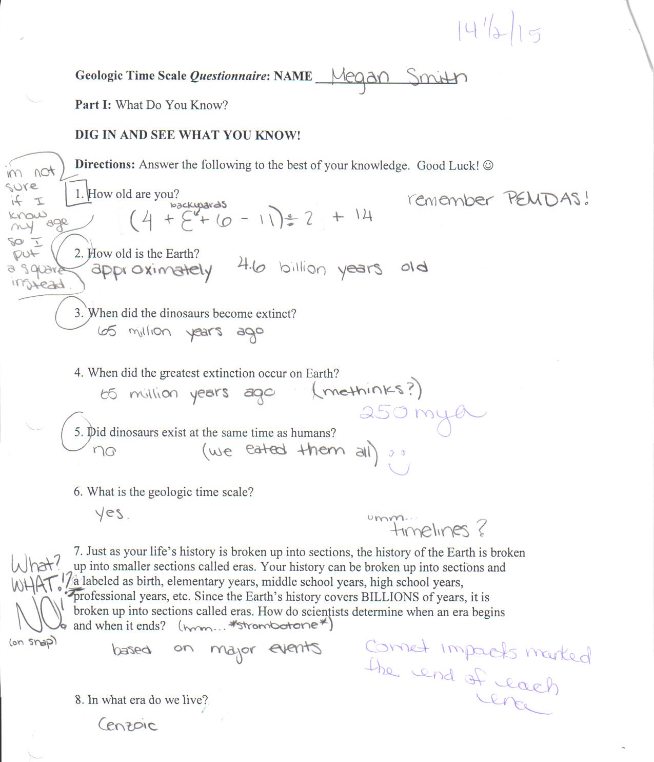 Geological Time Scale Worksheet Free Worksheets Library