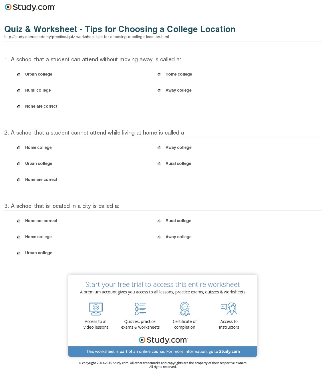 How To Pick A College