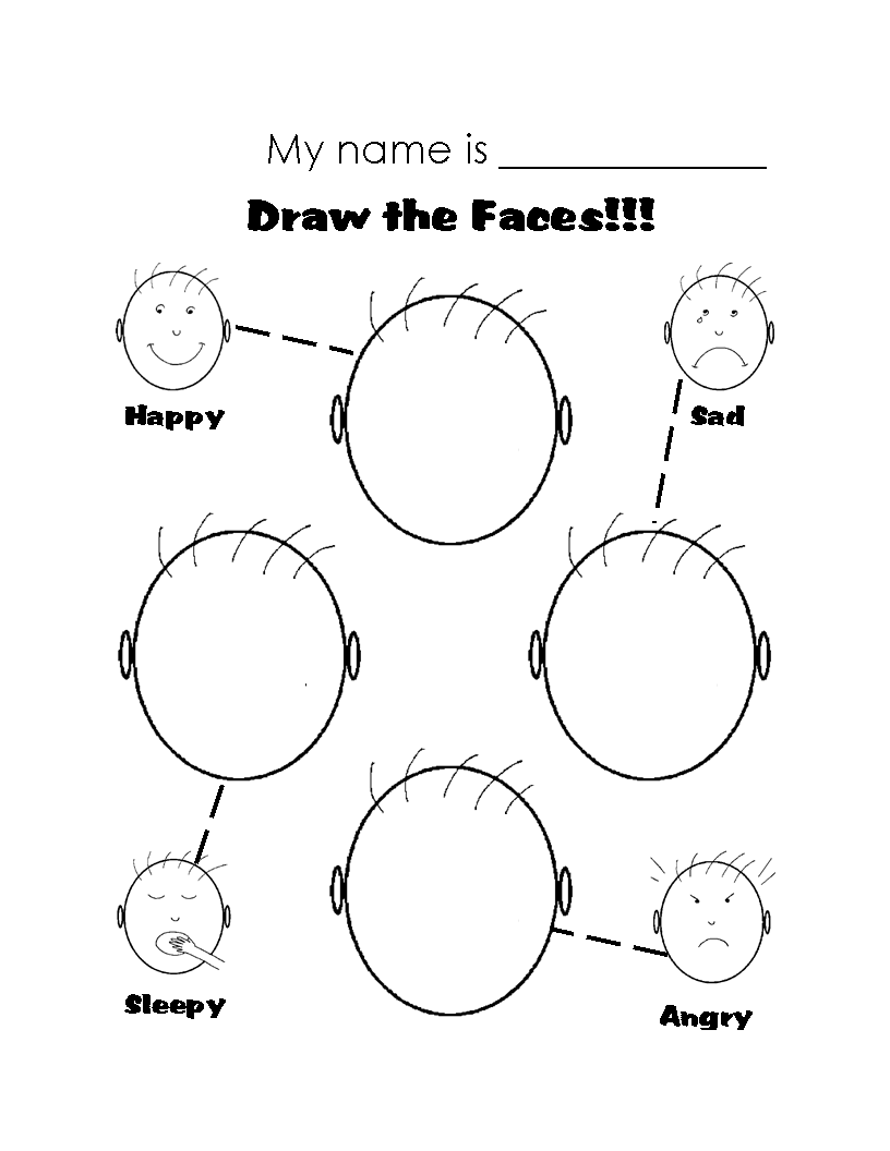 Kindergarten Feelings Worksheets Worksheets For All