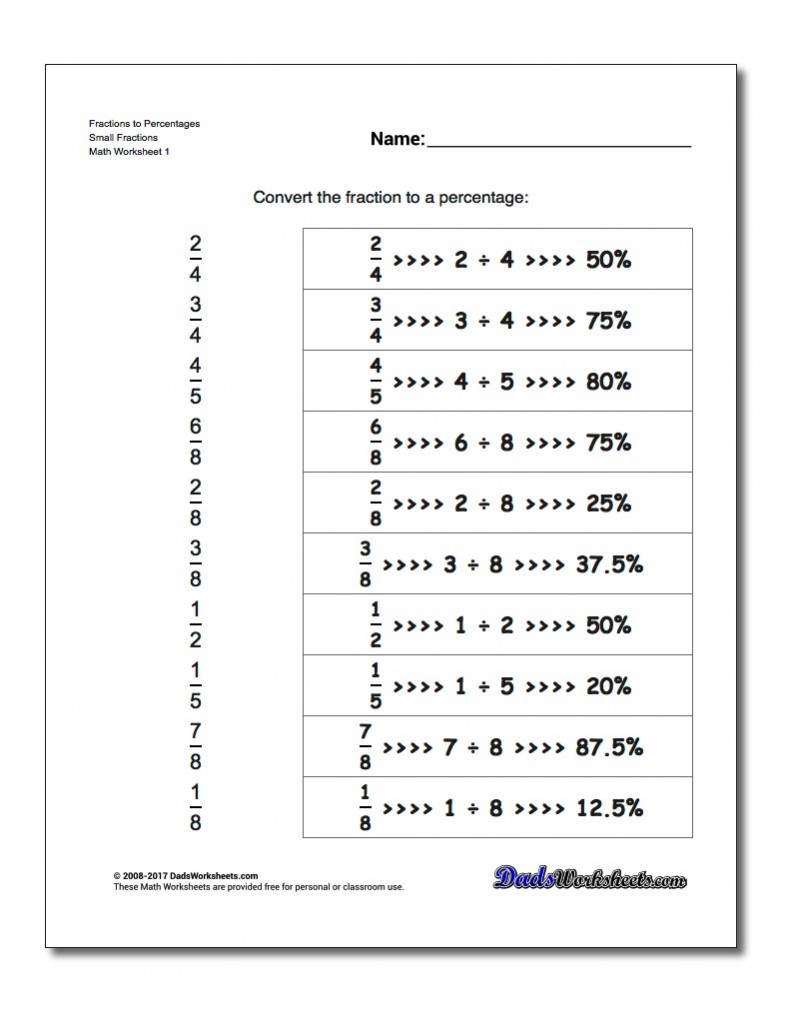 Kindergarten Kindergarten Fractions To Percentages Fractions