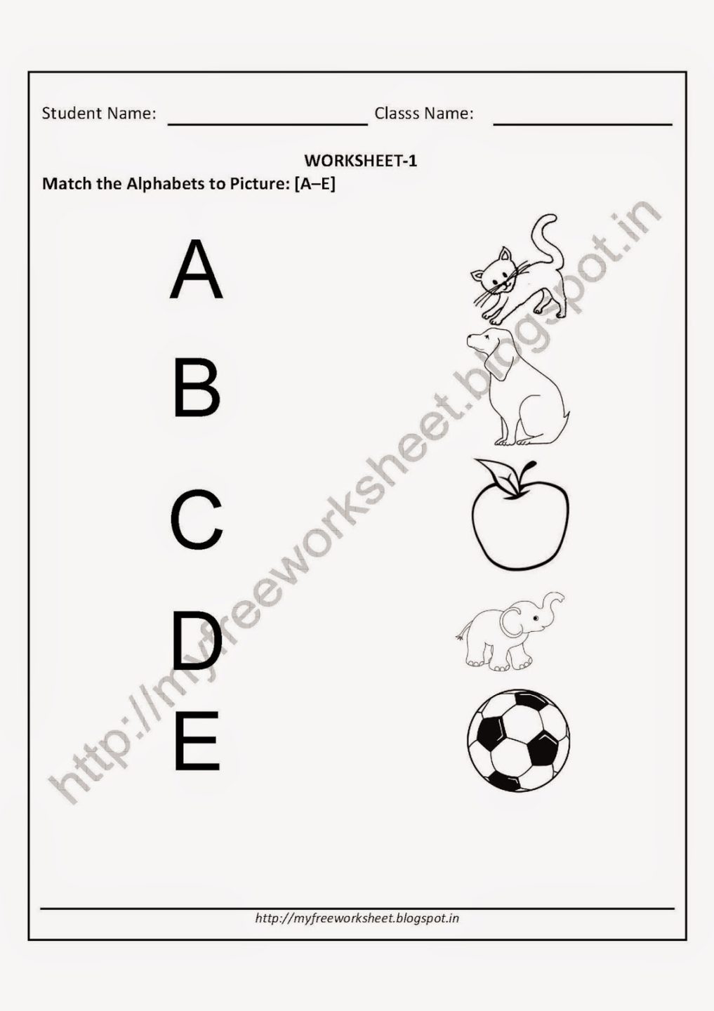 Kindergarten Worksheets