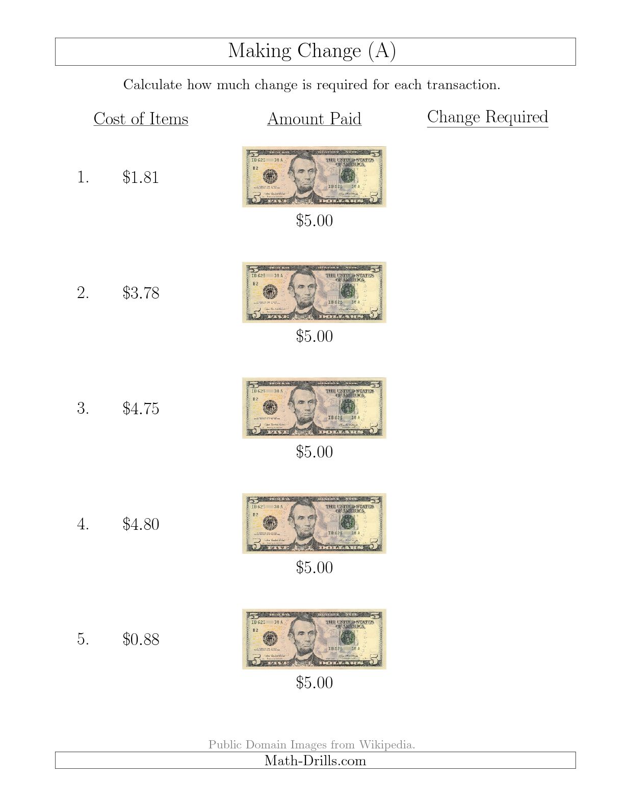 Math Aids Fractions Worksheets For All Download And Addition