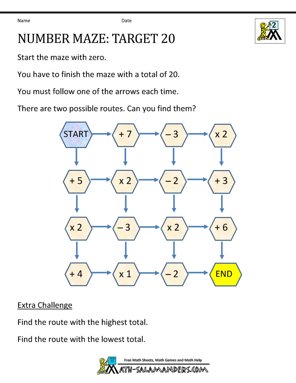 Math Puzzles 2nd Grade