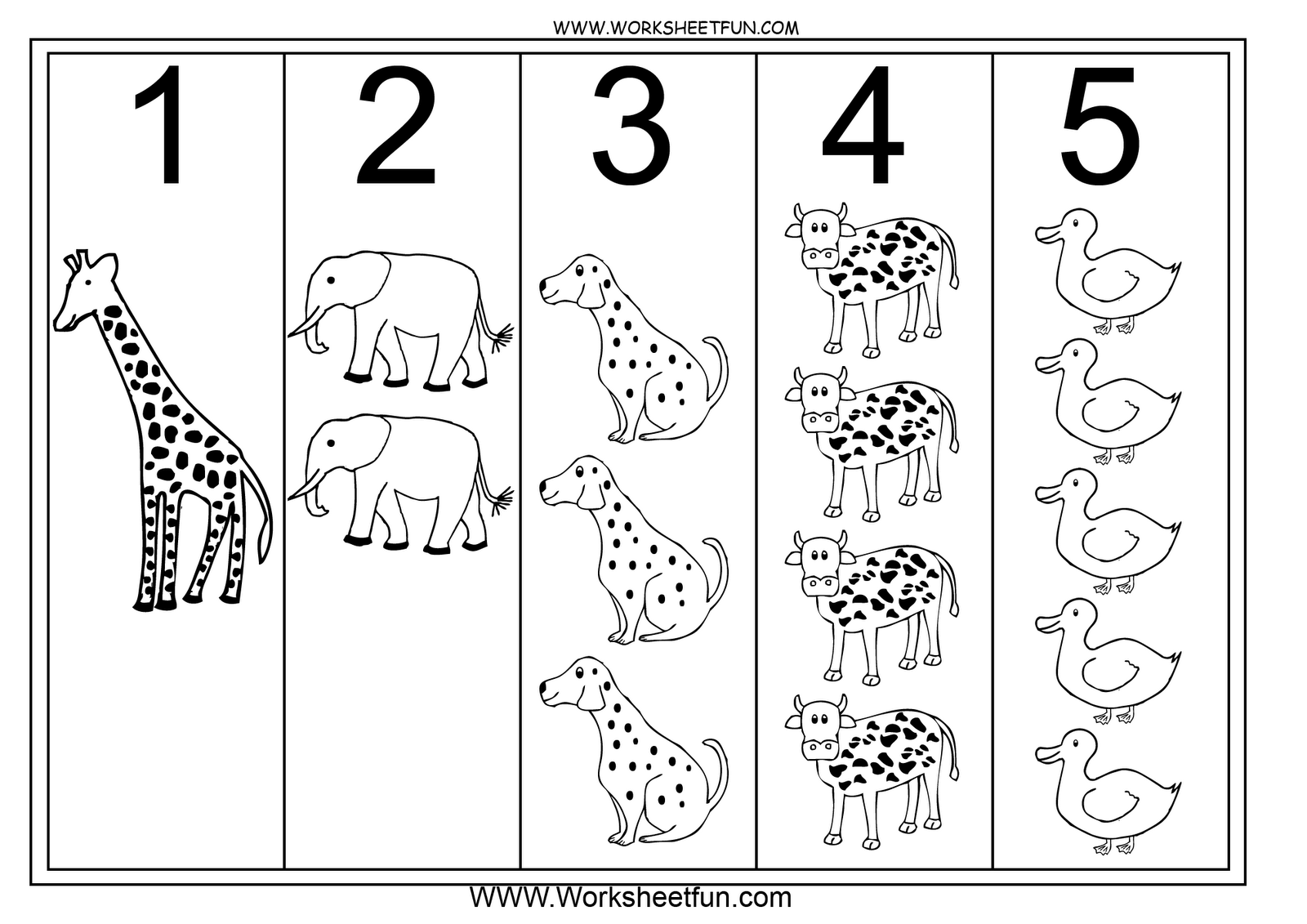 Number Worksheet 1