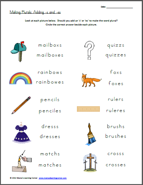 Plural S Worksheets The Best Worksheets Image Collection