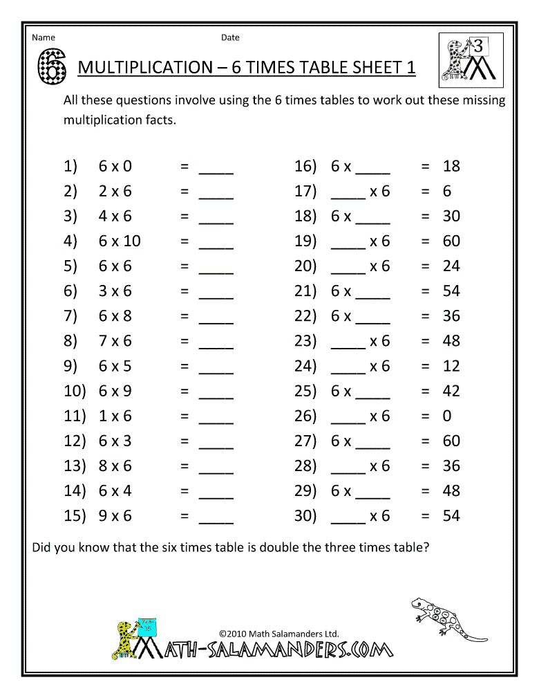 Printable Math Worksheets For Grade 6 Worksheets For All