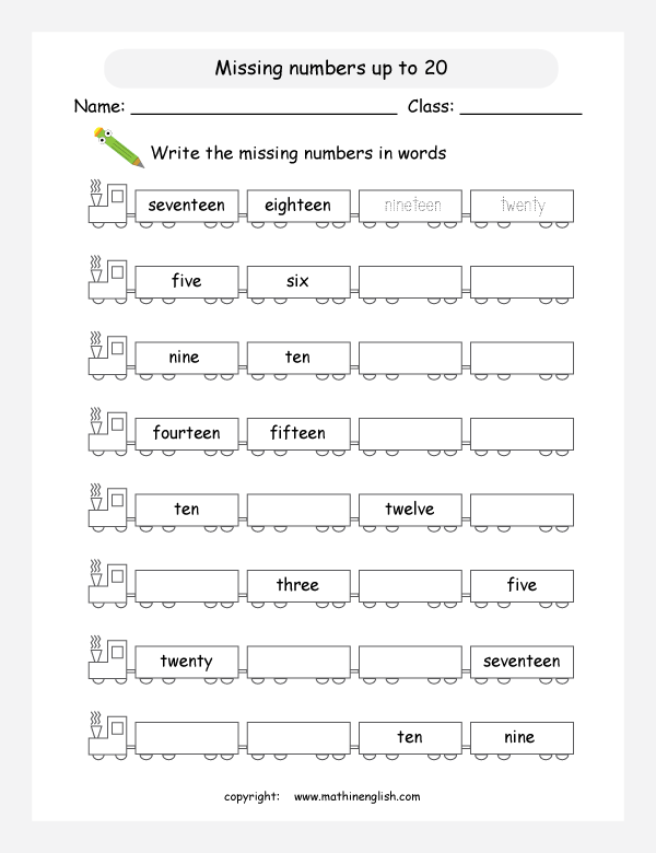 Printable Number Words Worksheets Original 199034 1