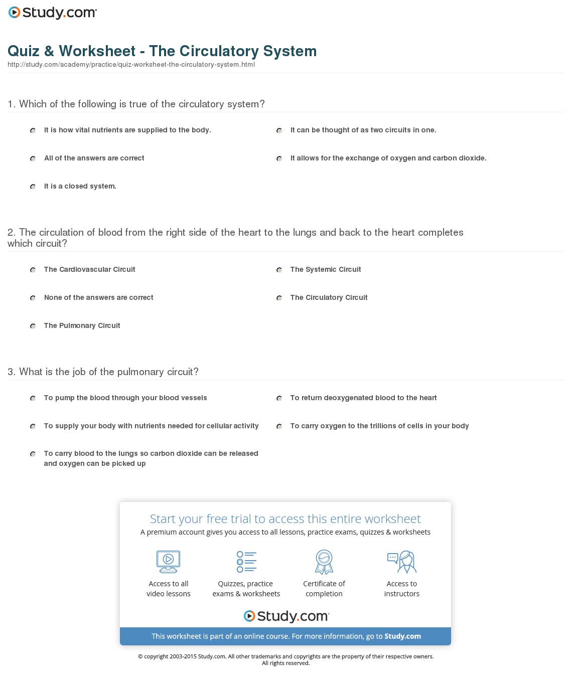 Quiz & Worksheet