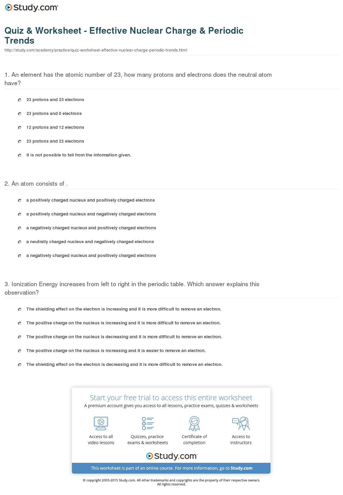 Quiz & Worksheet