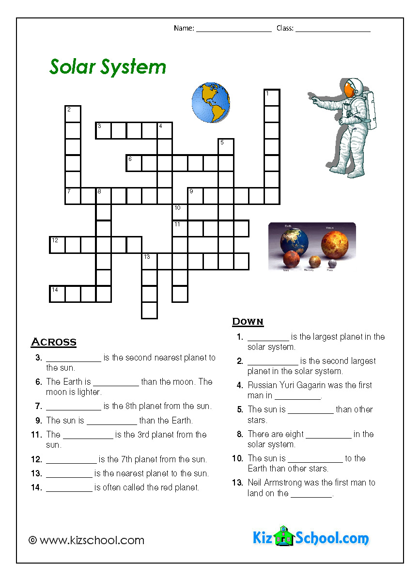 Solar System Worksheets For 3rd Grade Worksheets For All