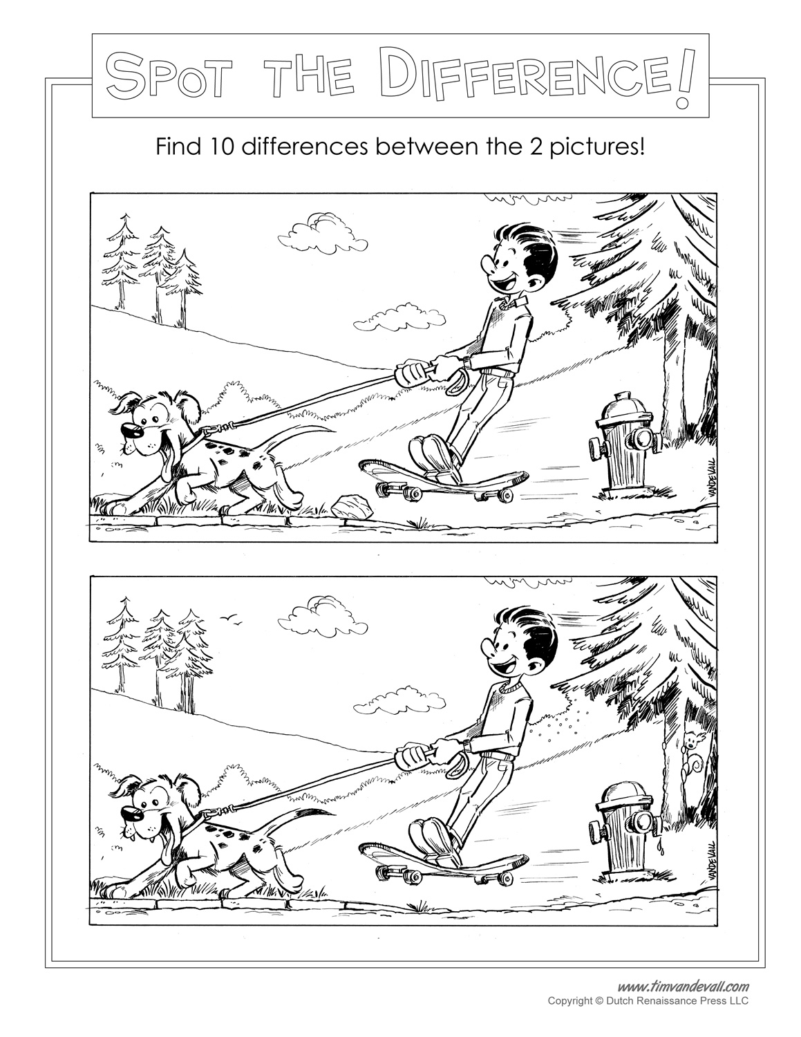 Spot The Difference Printable