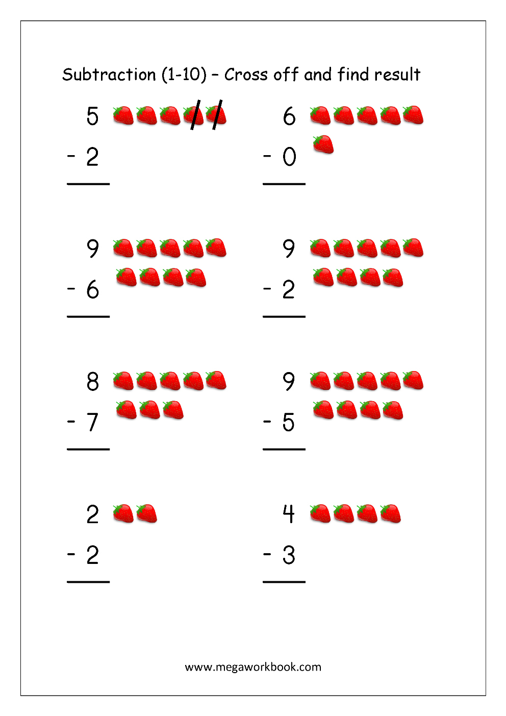 Subtraction Mystery Picture Worksheet Free Math Worksheets