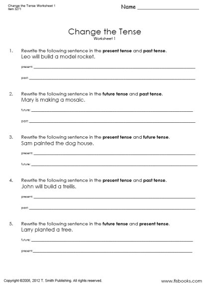 Tenses Worksheets The Best Worksheets Image Collection