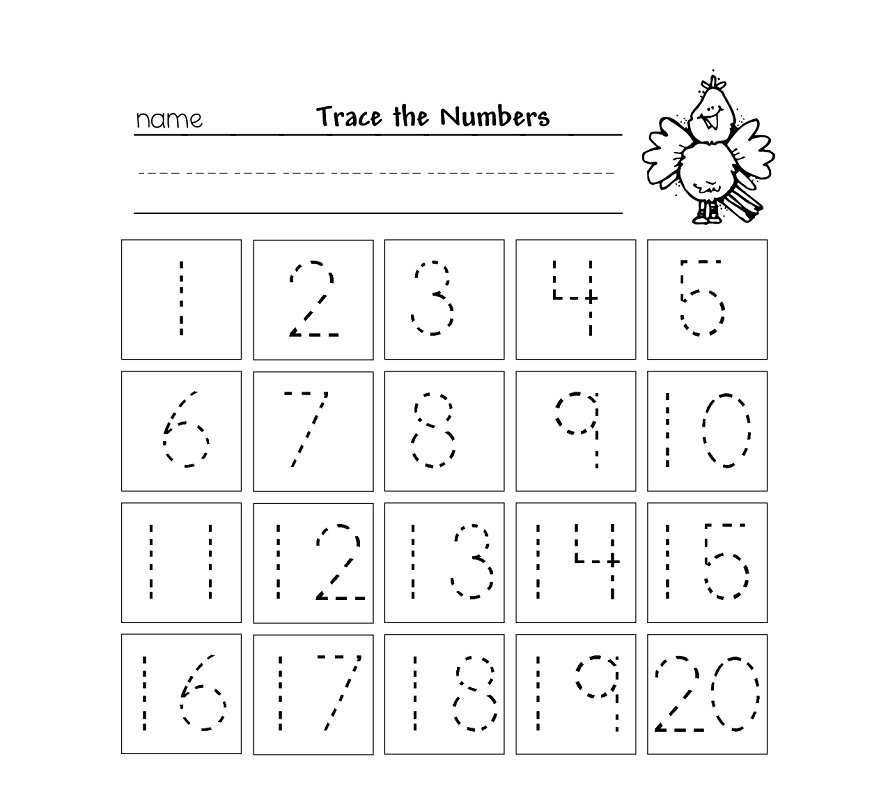 Tracing Numbers 1 20 Pdf