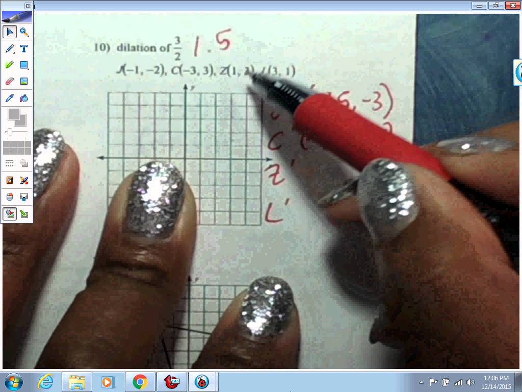 Unit 7  Dilation Practice Worksheet