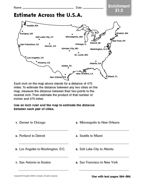 Using Map Scale Worksheets using-map-scale-worksheets