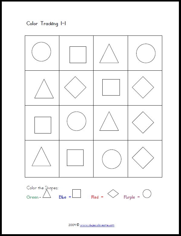 Visual Worksheets For Preschool Best Free Printable  Visual  Best