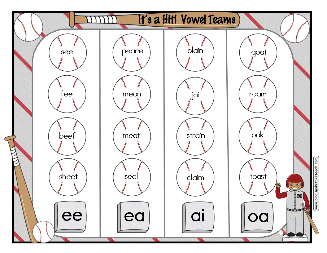 Vowel Team Worksheets 2nd Grade Worksheets For All