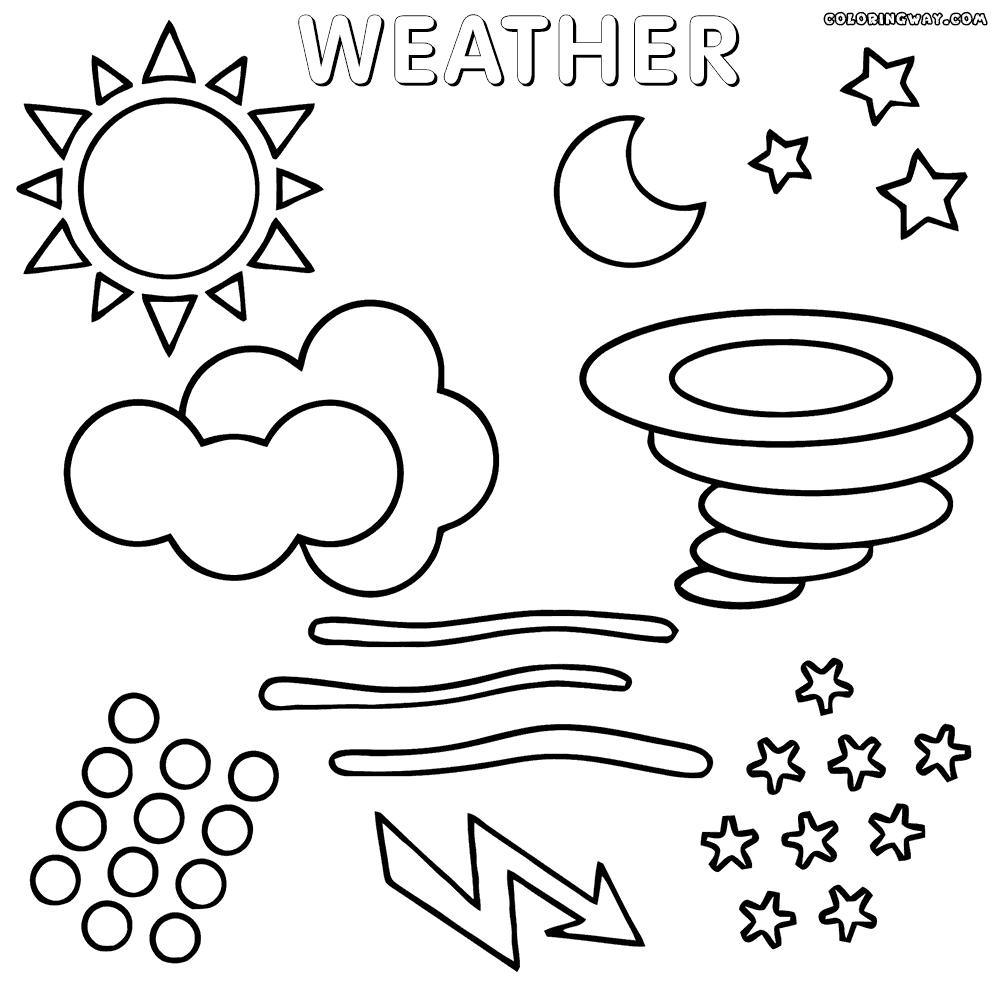 Weather Coloring Pages